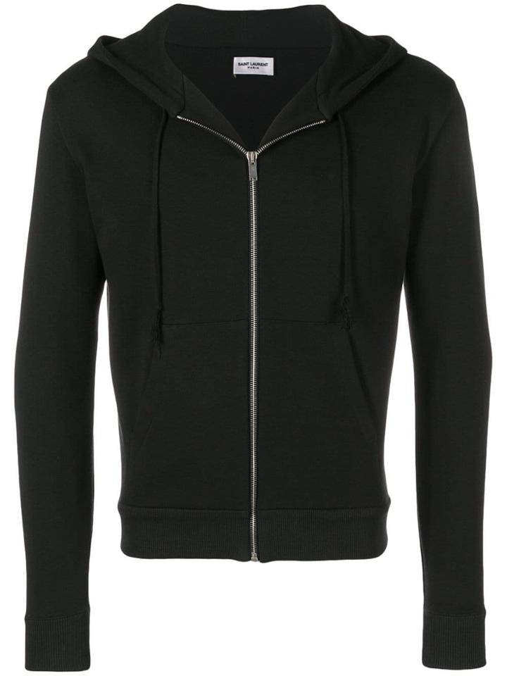 Saint Laurent Zipped Hoodie - Black