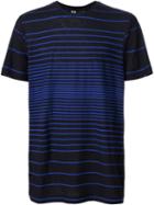 Y-3 Striped T-shirt, Men's, Size: Large, Black, Cotton