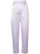 Nanushka Letylila Cropped Trousers - Purple