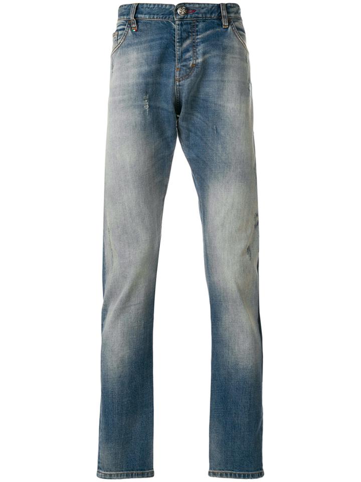 Philipp Plein Stitched Straight-leg Jeans - Unavailable