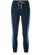 The Upside Side Strip Leggings - Blue