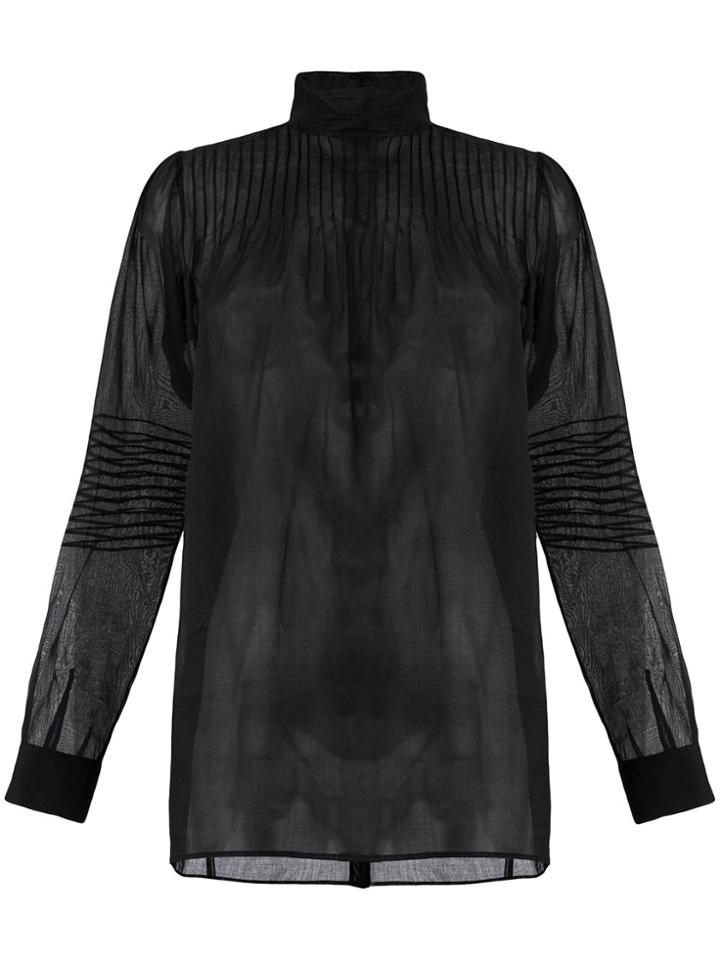 Valentino Semi-sheer Blouse - Black