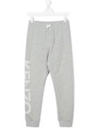 Kenzo Kids Logo Printed Joggers - Grey