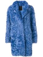 Liska Long Sleeved Winter Coat - Blue