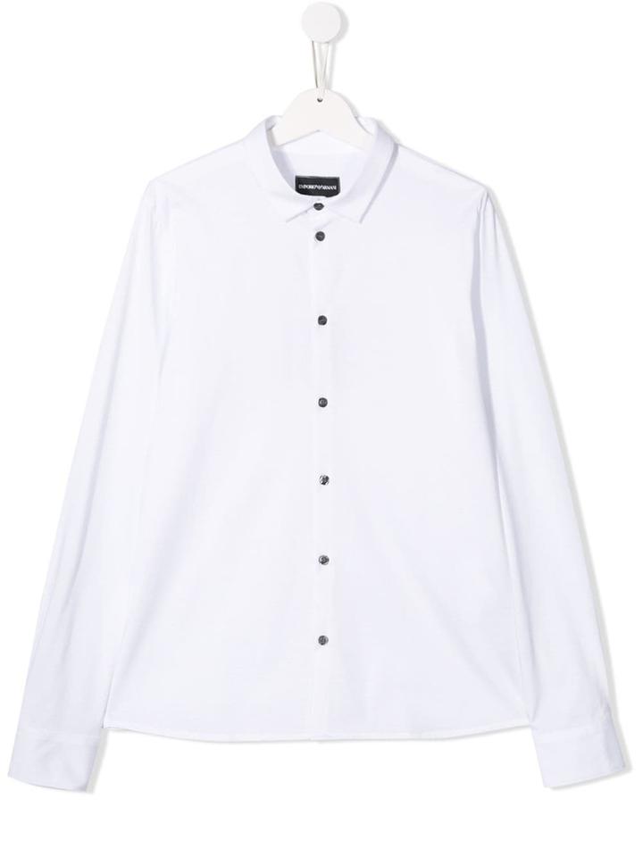 Emporio Armani Kids Classic Tailored Shirt - White
