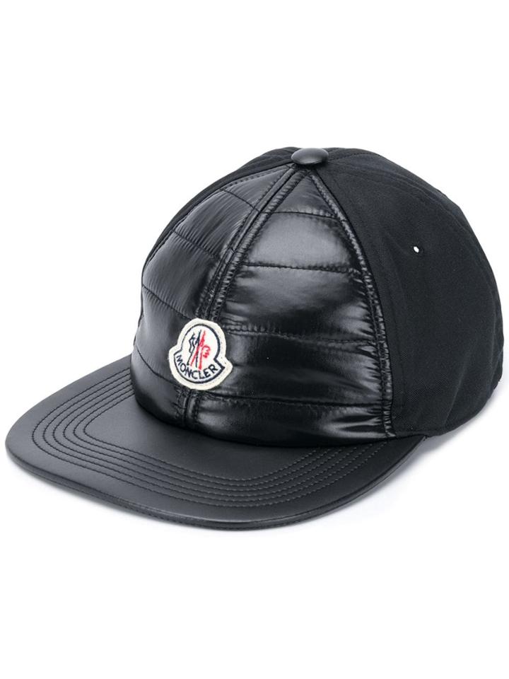 Moncler Embroidered Patch Baseball Cap - Black