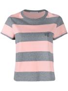 Alexander Wang Striped Short-sleeve T-shirt - Grey