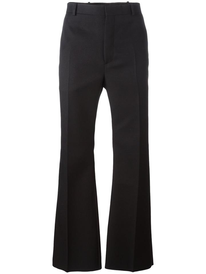Balenciaga Flared Trousers, Men's, Size: 48, Black, Cotton/polyester/acetate/cupro