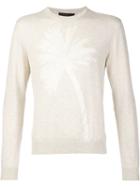 Calvin Klein Collection Tonal Palm Tree Sweater