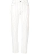 Mugler Stitching Detail Trousers - White