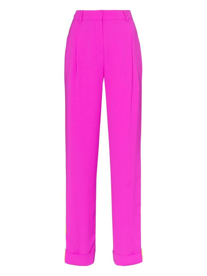 Esteban Cortazar High-rise Contrast Stripe Tailored Trousers - Pink