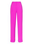 Esteban Cortazar High-rise Contrast Stripe Tailored Trousers - Pink