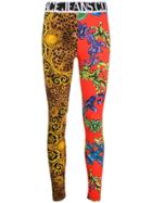 Versace Jeans Baroque Print Leggings - Yellow