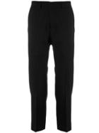 Ami Paris Cropped Fit Trousers - Black