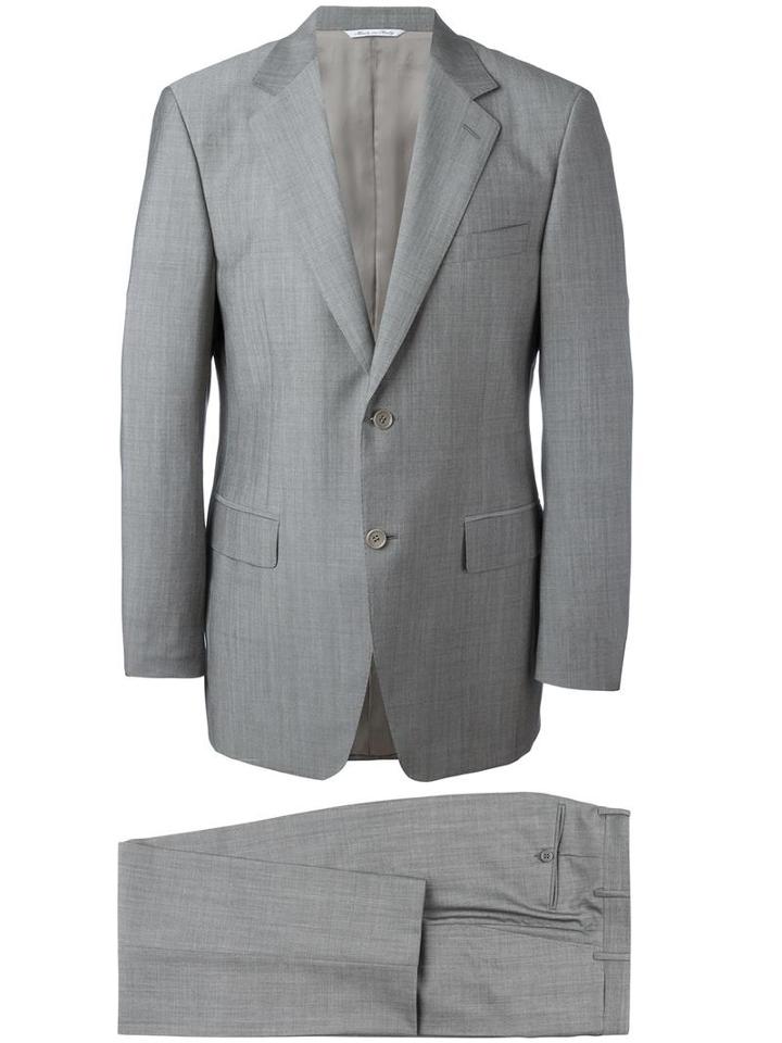 Canali Two Piece Suit, Men's, Size: 48, Grey, Wool/mohair/bemberg