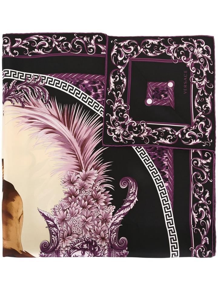 Versace Collection 'leo' Print Scarf