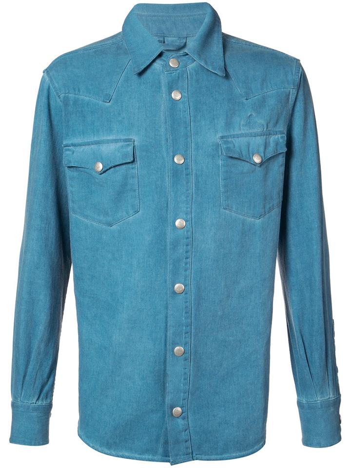 Vivienne Westwood Anglomania - Classic Lars Shirt - Men - Cotton - M, Blue, Cotton