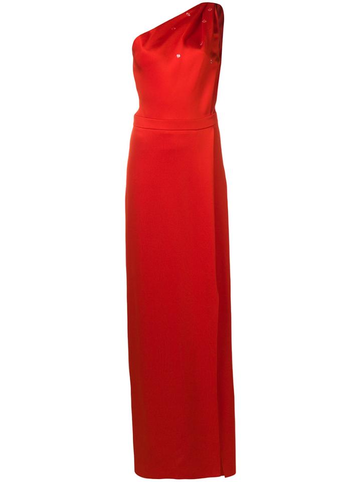 Lanvin One-shoulder Gown - Yellow & Orange
