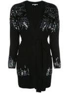 Jonathan Simkhai Sequin-embellished Ribbed Cardi-coat - Black