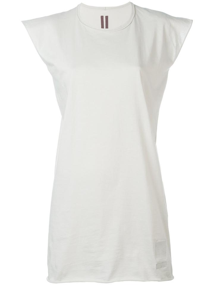 Rick Owens Drkshdw - Long T-shirt - Women - Cotton - S, Grey, Cotton