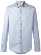 Gucci Oxford Duke Snake Shirt, Size: 18, Blue, Cotton