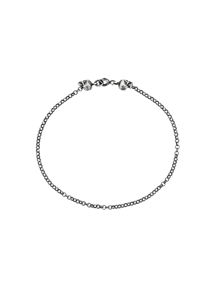 Ugo Cacciatori Tiny Skull Bracelet - Metallic
