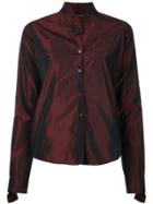 Romeo Gigli Vintage Iridescent Tied Shirt - Red