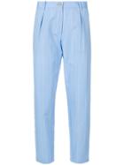 Erika Cavallini Cropped Tailored Trousers - Blue