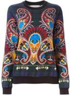 Mary Katrantzou Paisley Print Plaid Sweatshirt
