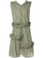 Stefano Mortari Asymmetric Checked Dress - Green
