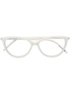 Saint Laurent Eyewear Cat Eye Frame Glasses - White