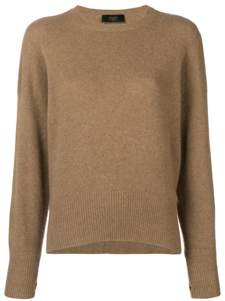Maison Flaneur Crew Neck Sweater - Nude & Neutrals