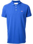 Maison Kitsuné Tricolour Fox Polo Shirt, Men's, Size: Xs, Blue, Cotton