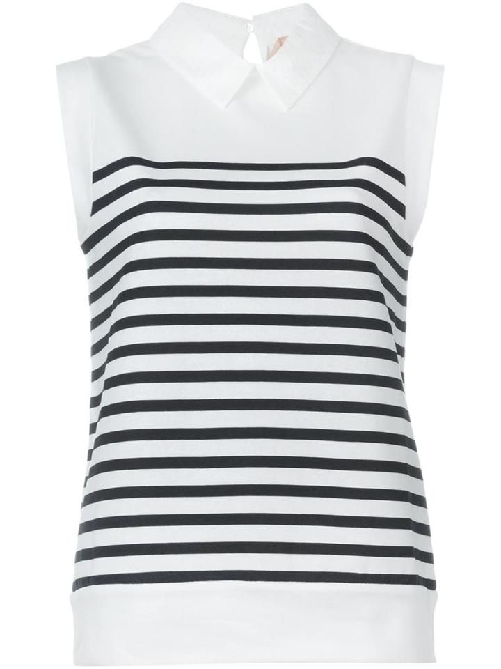 No21 Breton Stripe Sleeveless Top