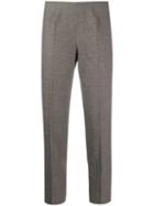 Piazza Sempione Checked Cropped Trousers - Neutrals