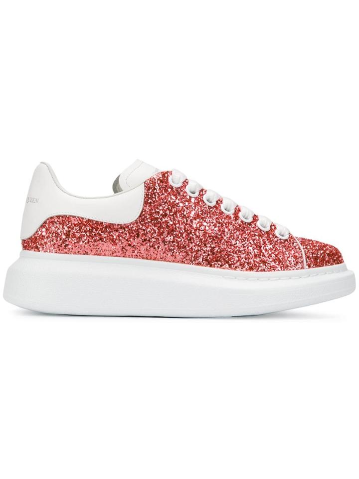 Alexander Mcqueen Oversized Sole Sneakers - Red