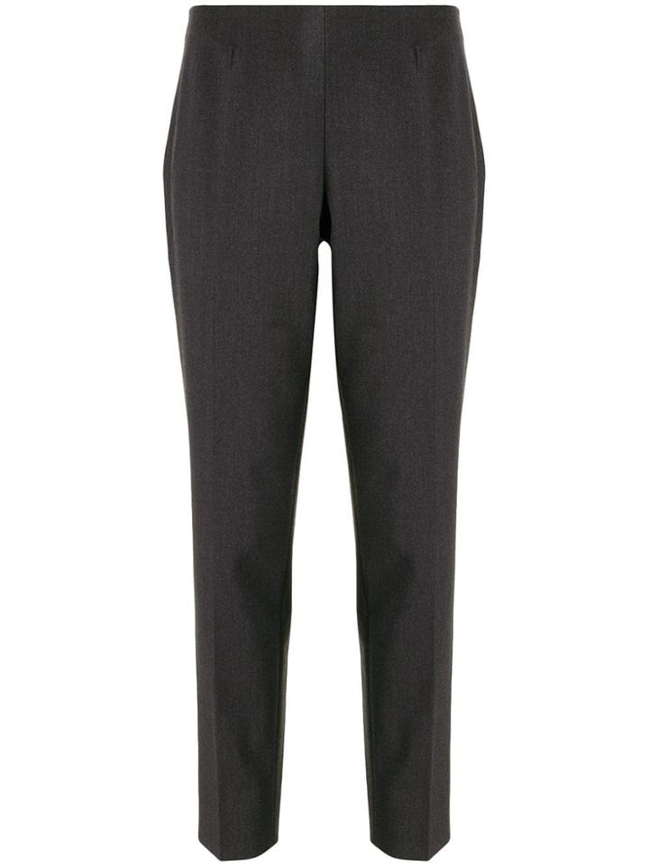 Piazza Sempione Mid Rise Straight Trousers - Grey