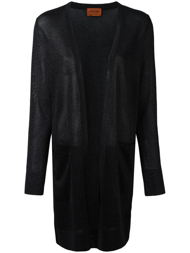 Missoni Long Cardigan, Women's, Size: 42, Black, Viscose/cupro/polyester