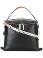 Kenzo Rizo Tote, Women's, Black, Cotton/calf Leather/goat Skin