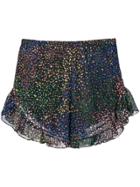 Chloé Ruffled Hem Shorts - Blue