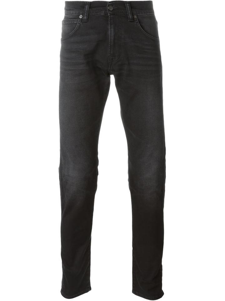 Edwin Ed-85 Slim Tapered Jeans, Men's, Size: 31, Black, Cotton/spandex/elastane