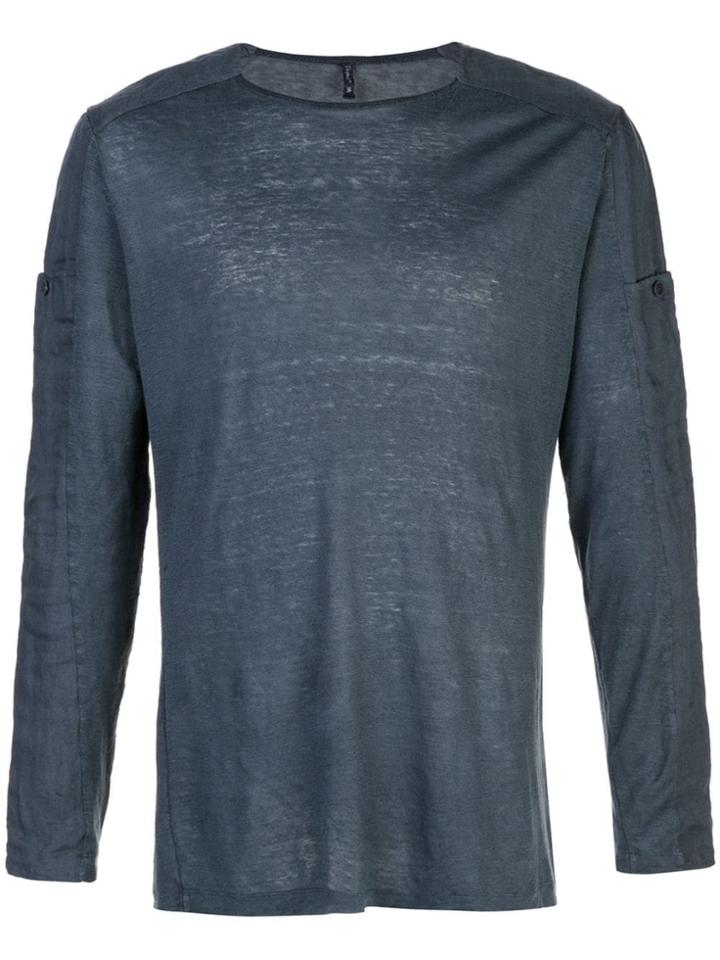Transit Long-sleeve Fitted Top - Blue
