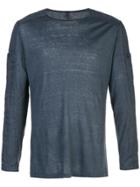 Transit Long-sleeve Fitted Top - Blue