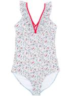 Chloé Kids Teen Floral Print Swimsuit - Blue