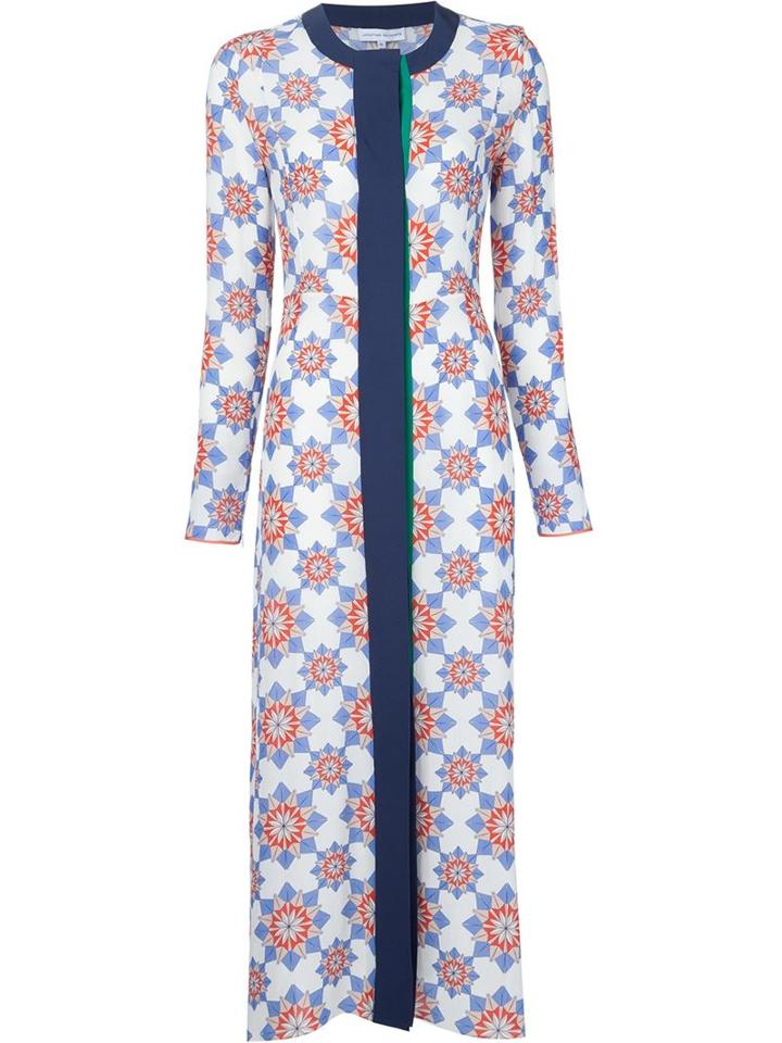 Jonathan Saunders Star Print Long Coat