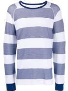 Saturdays Nyc Striped Sweatshirt - White