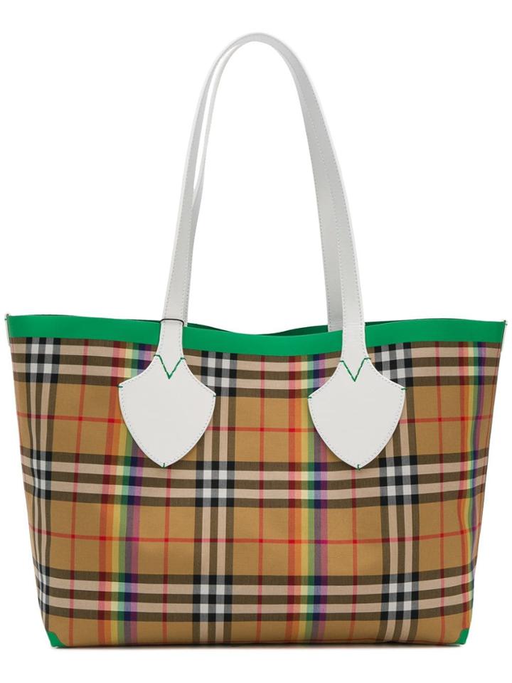 Burberry Medium Check Shopper Tote - Brown