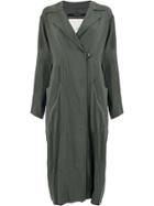 Song For The Mute Off-centre Button Dress - Green