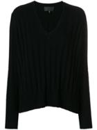 Nili Lotan Maddox V-neck Sweater - Black