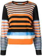 Henrik Vibskov Striped Colour-block Sweater - Orange